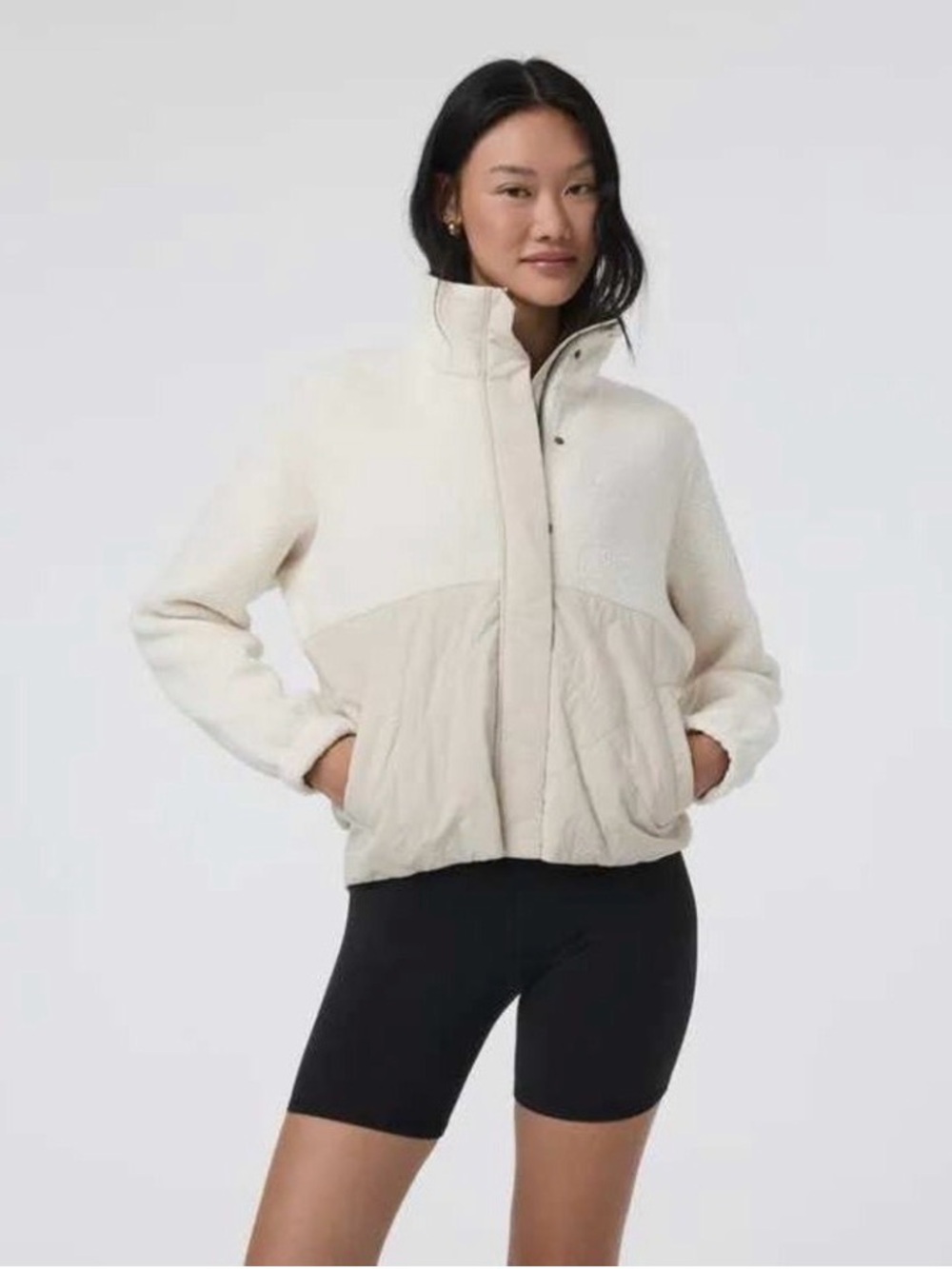 Vuori Highlands Sherpa Salt Cream Fleece Jacket M